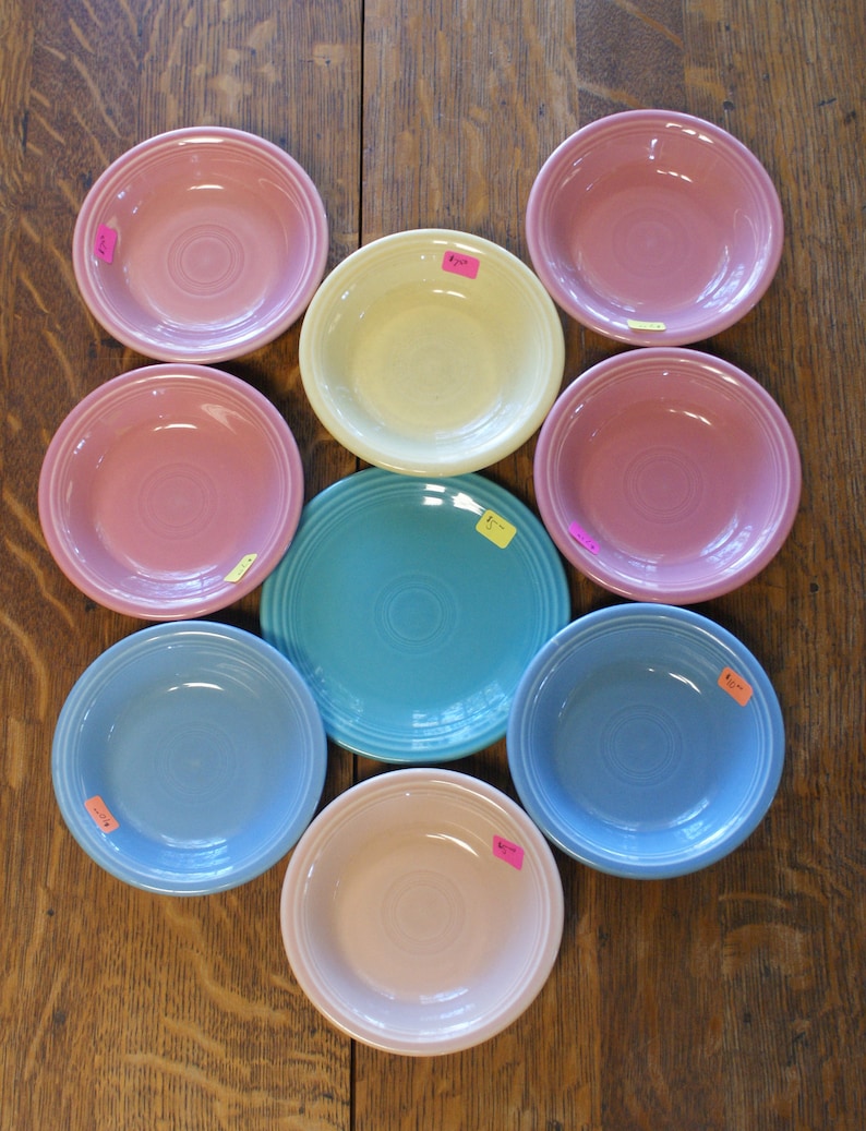 Vintage Fiestaware Newer Colors Multiple Options Etsy