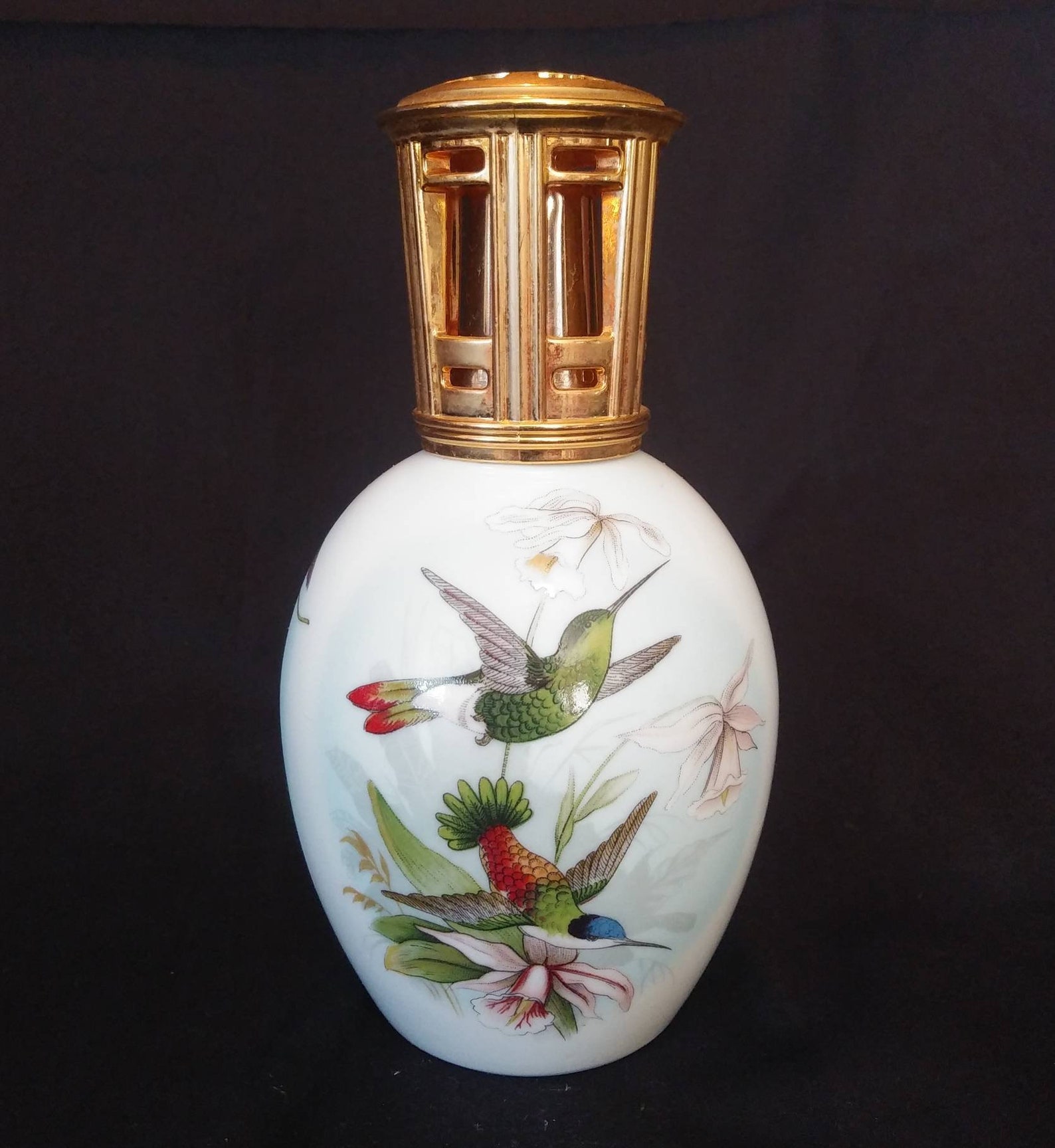 Vintage Limoges Hummingbird Lampe Berger Fragrance Lamp Etsy