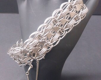 Vintage Sterling Silver Woven Bracelet