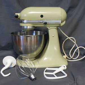 KitchenAid, Kitchen, Vintage Kitchen Aid Avocado Green Model K45 Stand  Mixer Base Only Tested Works
