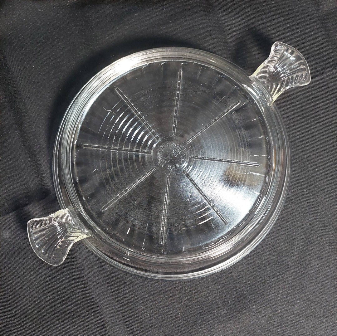 Vintage Fire King Philbe Plain Clear Glass Trivet Etsy