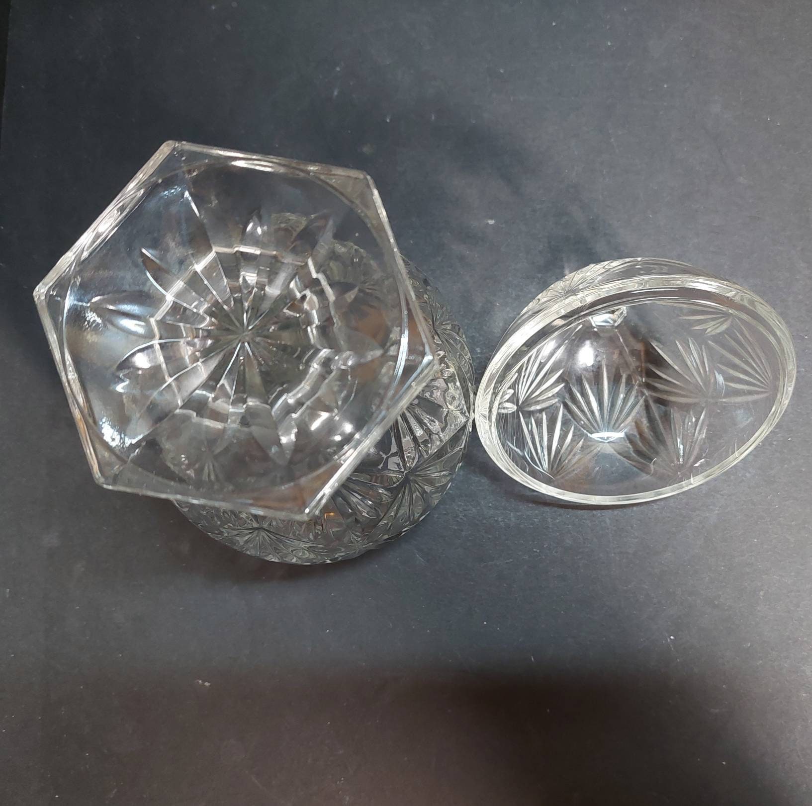 Vintage Pressed Glass Egg Candy Dish With Pedestal Base and Etsy