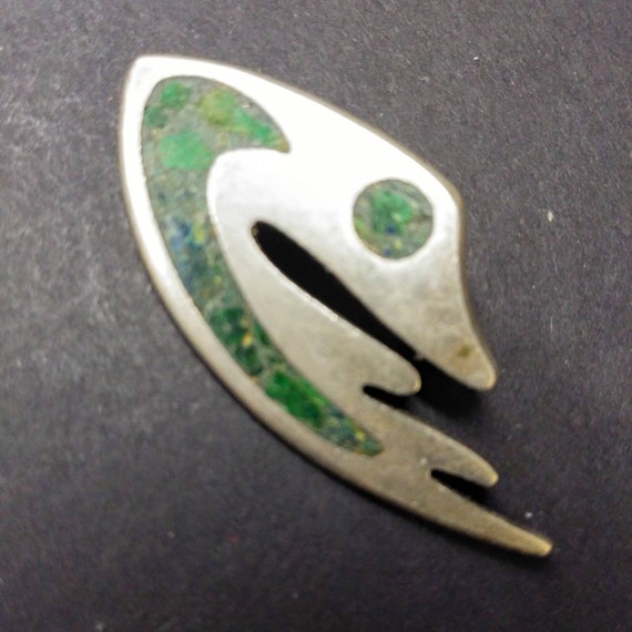 Vintage Sterling Silver Taxco Pin - image 3