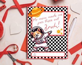 Divertenti biglietti di San Valentino: biglietti di San Valentino per la classe di Bruh (download digitale stampabile)