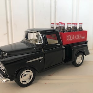 Vintage Black 1955 Chevy Pickup Truck: Cola Decor