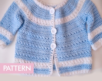 Crochet PATTERN Baby Cardigan Baby Jacket Crochet PATTERN Baby Dress Baby Cardigan Baby Girl Pattern Baby Outfit