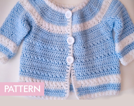 Crochet PATTERN Baby Cardigan Baby Jacket Crochet PATTERN Baby | Etsy