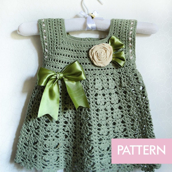 Crochet Baby Dress Pattern, Crochet Dress Pattern Baby, Baby Dress Pattern PDF, Patterns for Baby Dresses, Crochet Baby Dress