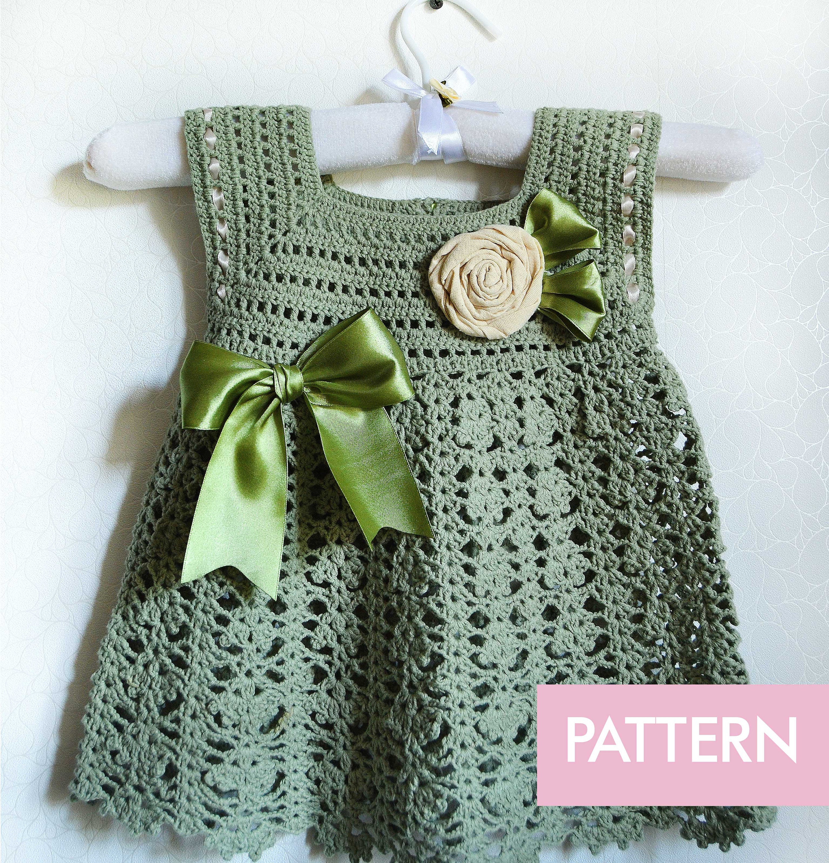 Crochet Baby Dress Pattern Crochet Dress Pattern Baby Baby Dress Pattern PDF Patterns for Baby Dresses crochet Baby Dress Etsy