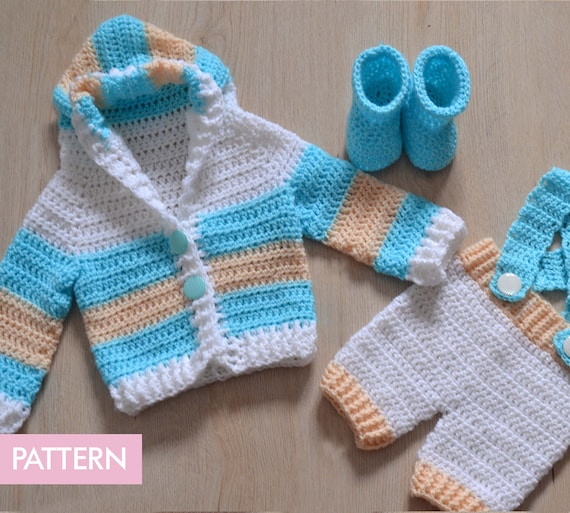 Crochet PATTERN Baby Jacket Crochet Baby Romper Pattern | Etsy