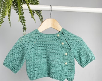 Crochet PATTERN / Baby Cardigan 6-24 months