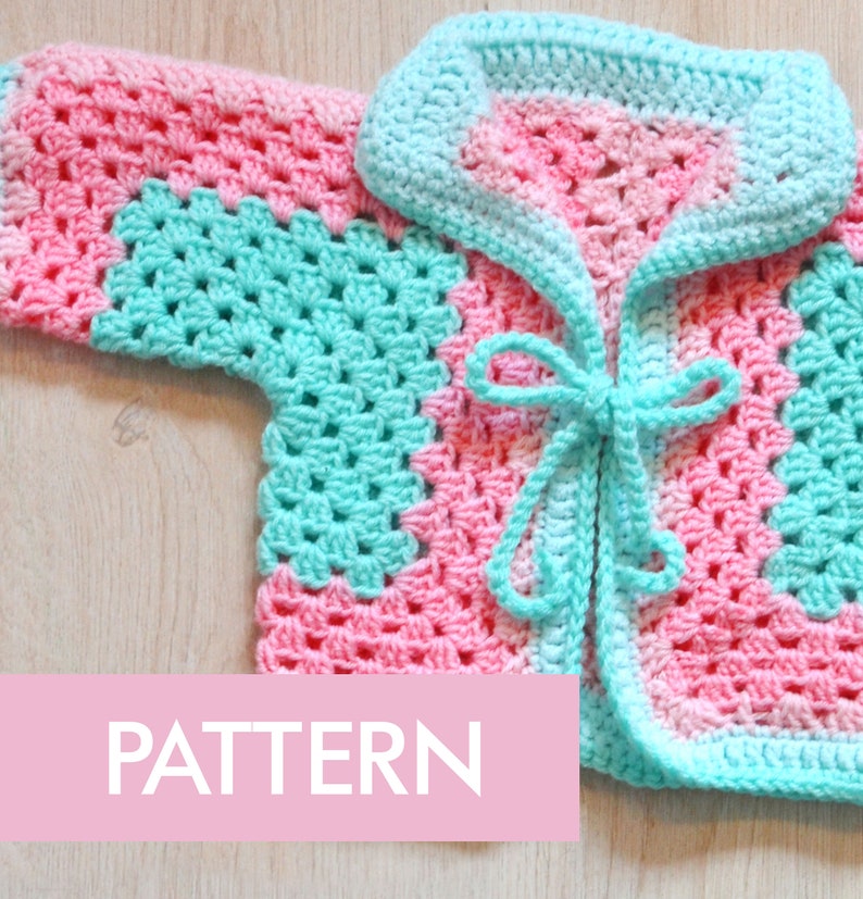 Easy Crochet Pattern,crochet PATTERN, Set for Newborns, Baby Sweater 0