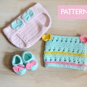 Easy Crochet Pattern, Easy Baby Crochet Pattern, CROCHET PATTERN, Crochet Baby Boots PATTERN, ,Diaper Cover Crochet.baby hat Crochet