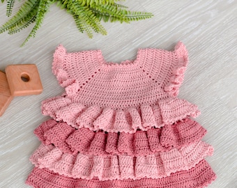 Crochet Baby Girl Clothes Crochet Baby Dress, 0-3 Month Baby