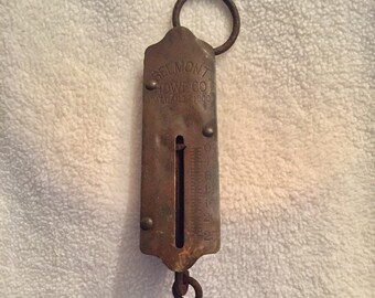 ミニ羽子板「弁慶&富樫」 Vintage Belmont HDWE CO. Hanging Scale Patent Jan. 23, 1900
