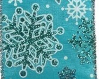 White snowflakes ribbons Frozen grosgrain ribbon.blue snowflakes ribbons Blue snowflake ribbon. 1.5\u201dfoil snowflakes grosgrain ribbon