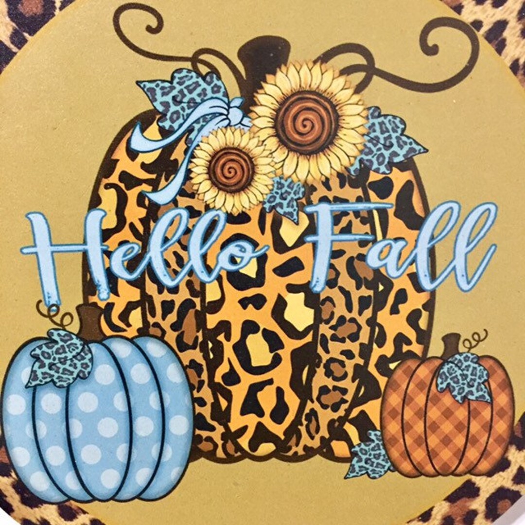 Hello Fall Sign, 12