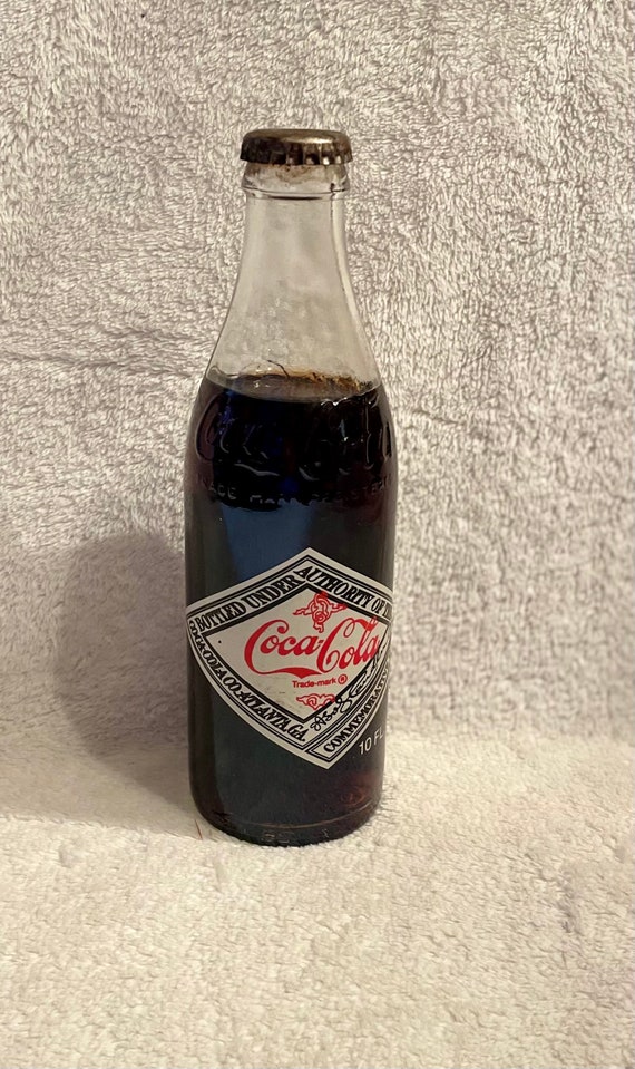 Vintage Coke 75th Anniversary Commemorative Full Bottle 6054