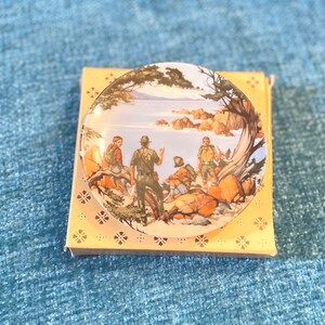 Vintage Avon Mini  4" Plate American Portraits Collection "The West" New in Box 1985, FREE SHIPPING