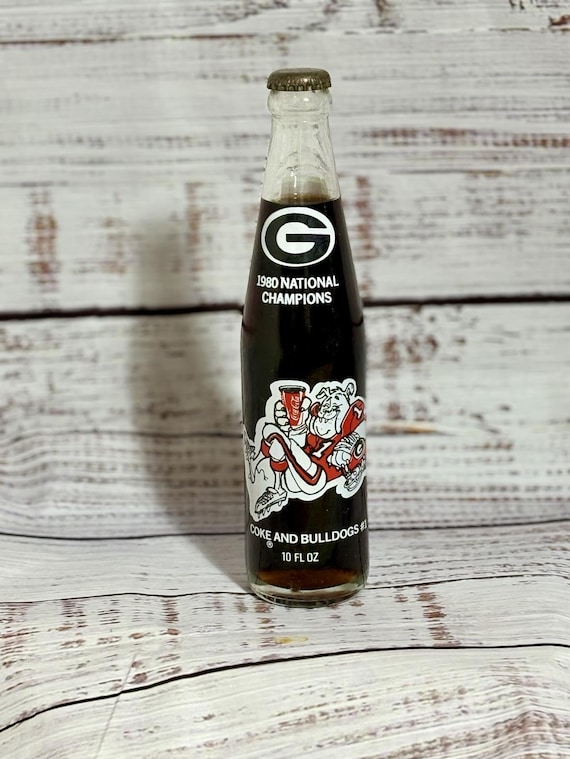 Vintage Coca-cola 1980 National Champions UGA Bulldogs Memorabilia