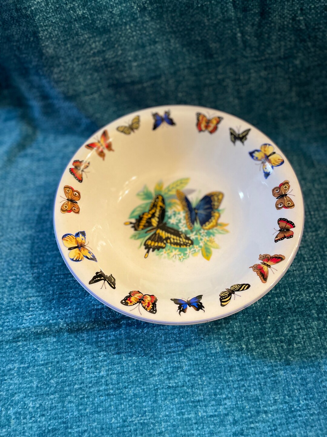 Butterflies Tabletops Unlimited Serving Bowl Etsy