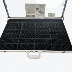 Soportes magnéticos para tarjetas con cierre – Juego de 24 unidades para vitrinas horizontales de 34x22