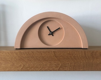 Terracotta Mantel Piece Shelf Clock by Jim Chambers