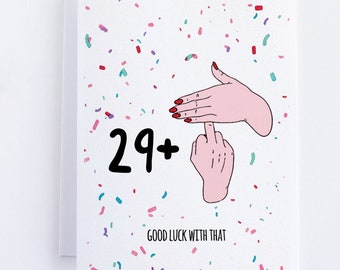 Aanstootgevende 30e verjaardagskaart, grappige verjaardagskaarten voor beste vrienden, onbeleefd dertig Bday-kaarten voor haar, gelukkige verjaardag