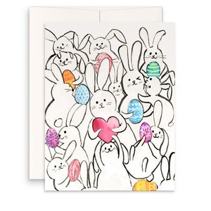 Lustige Osterkarten für Kinder - Aquarell Ei Ostergeschenke für die Enkelin