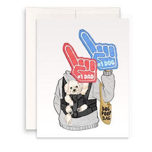Lustige Vatertagskarte vom Hund - Bestes Hunde-Papa-Geschenk