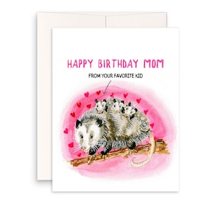Possum Mom Geburtstagskarten Lustige Geschenke für Mütter