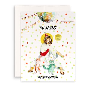 Carte de Noël drôle de Jésus pour frère
