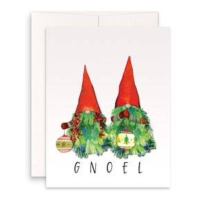 Cartes de Noël drôles de nains de jardin - GNOEL Xmas Tree Gomes cadeaux pour mari