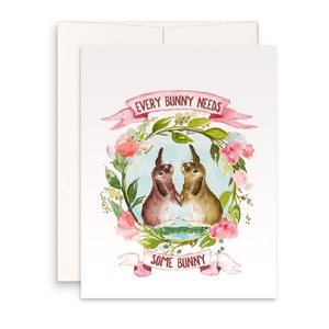 Bunny Love Easter Card For Husband Every Bunny Needs Some Bunny image 1