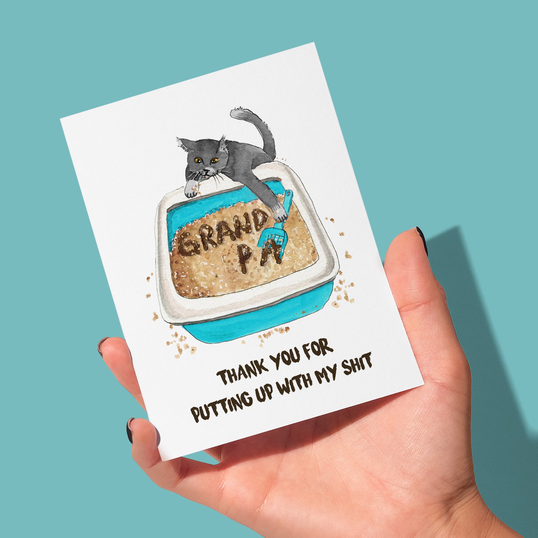 You Are The Best Cat Dad - Funny Greeting Cards Birthday Father's Day Dad Dad F40