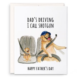 Road Trip Car Ride With Dad Funny Fathers Day Card From Son - Papa et sa fille Happy Fathers Day Card Funny - Cartes d'anniversaire pour papa
