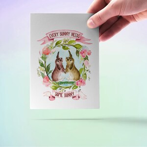 Bunny Love Easter Card For Husband Every Bunny Needs Some Bunny image 5