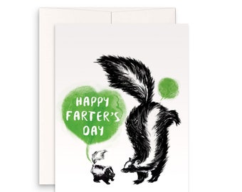 Skunks Funny Fathers Day Card From Daughte - Happy Fater's Day