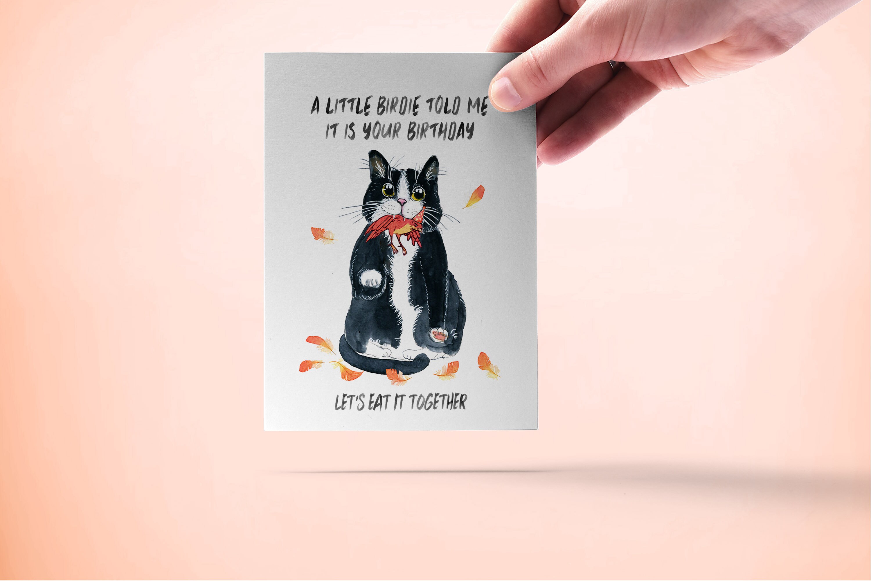 Dachshund And Grey Cat Happy Birthday Greeting Card Cute Fun Animal Lover BNIB