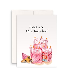 Carte drôle de 20e anniversaire pour fille – Pas une maman adolescente