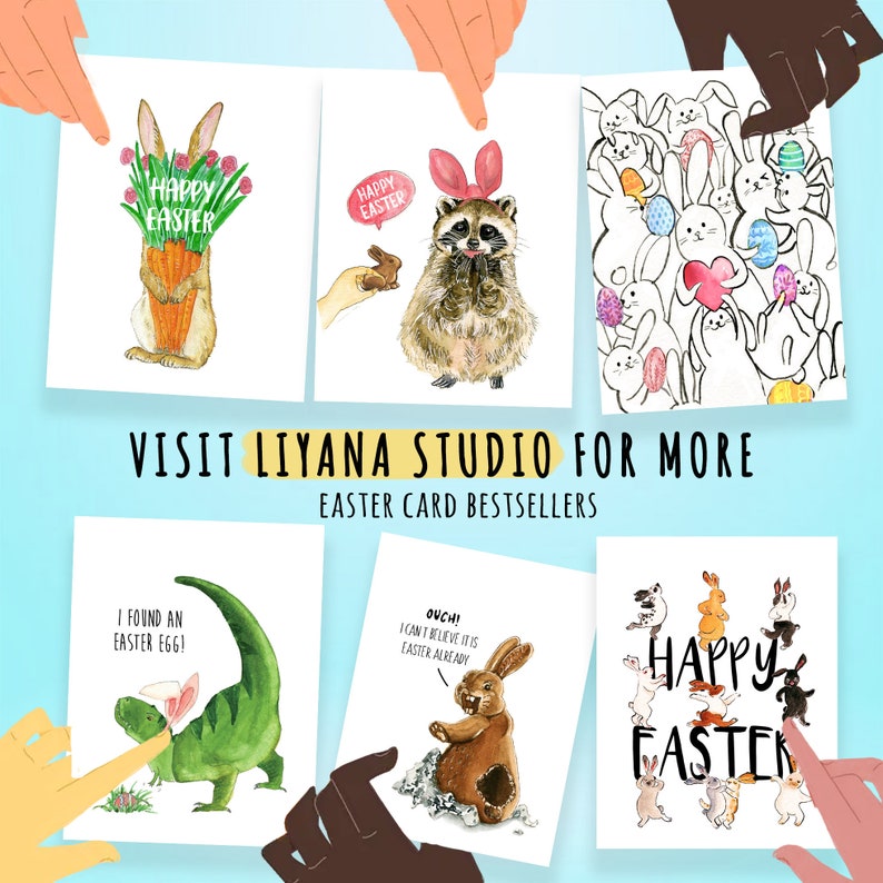 Golden Retriever Dog Funny Easter Cards For Kids Watercolor Egg Easter Gifts For Granddaughter image 7
