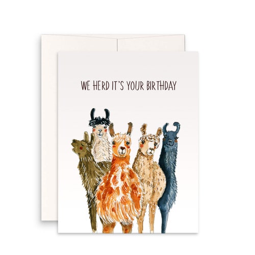 Funny Birthday Cards - llama Birthday Card For Friends, Alpaca Birthday Card Funny, Custom Birthday Card Personalized Gifts