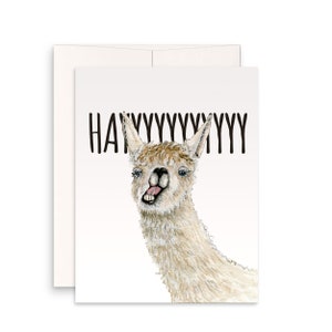 Funny Llama Card For Best Friend BFF Thinking Of You Card Hayyyyyy