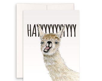 Funny Llama Card For Best Friend BFF Thinking Of You Card