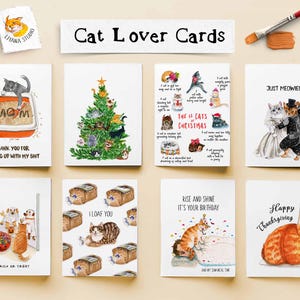 Funny Cat Christmas Cards - 12 Days of Christmas Gifts for Cat Lovers ...