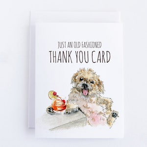 Funny Birthday Card Old Fashioned Cocaktail Bichon Frise Dog image 4