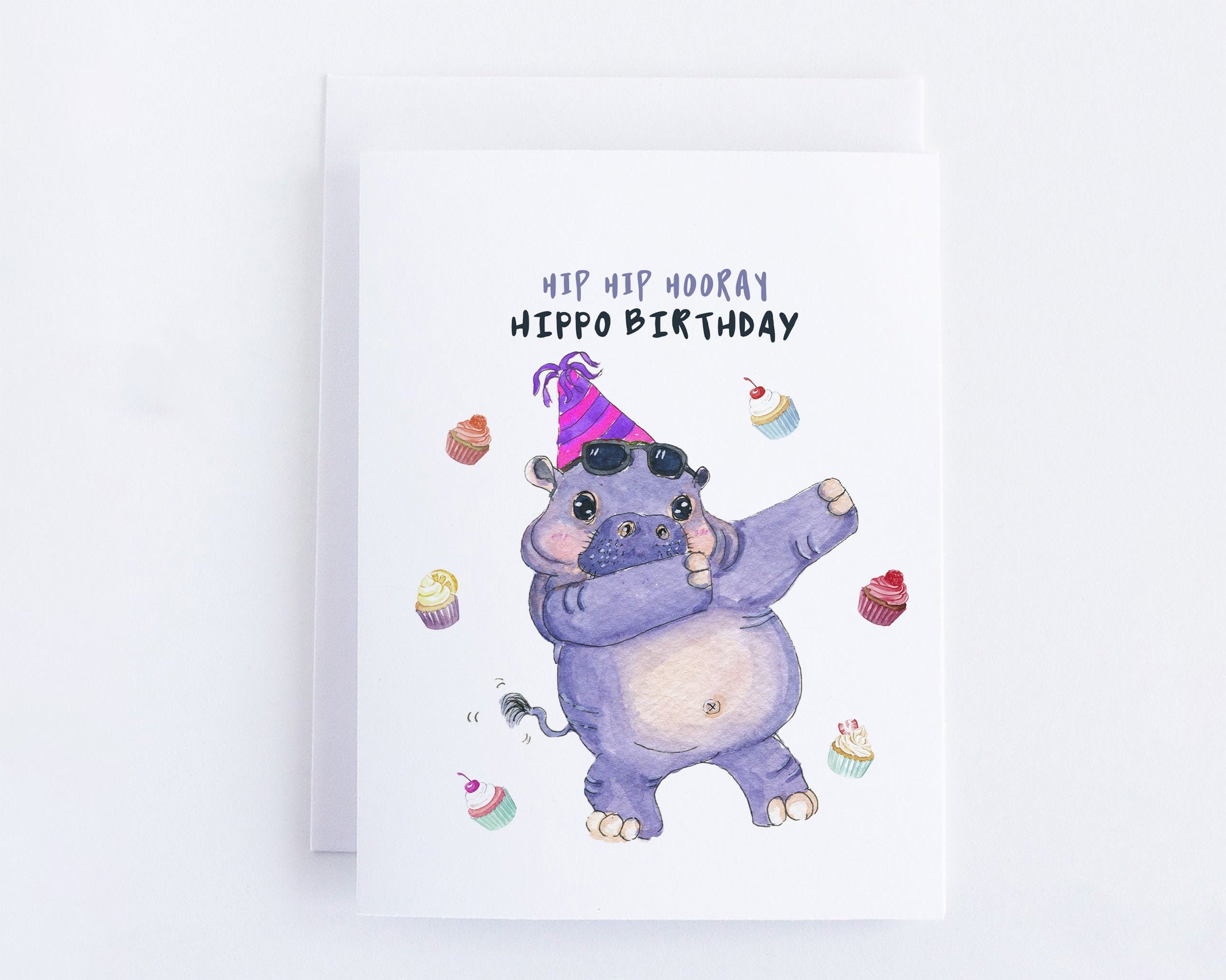 Lovin The Life I Color: A Happy Birthday Card With A Hippo Bitty/Surprise Ball Pop Up