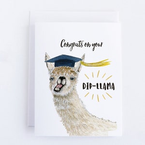 Funny Llama Card For Best Friend BFF Thinking Of You Card graduation