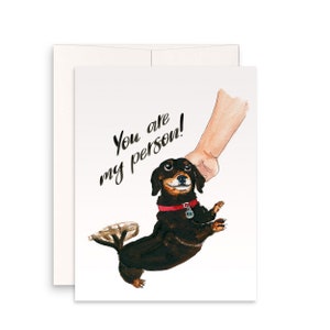 Dackel-Hundekarte für besten Freund - Sie sind meine Person - Hundeliebhaber-Geschenke für Freund