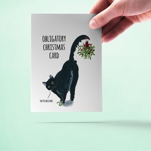 Funny Christmas Card Set Cats - Holiday Cards Set for Cat Lovers ...